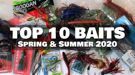 My Top Ten Bass Fishing Baits For Spring And Summer 2020 With Underwater