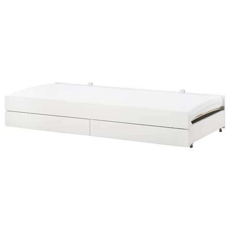 SlÄkt Cama Inferior Con Almacenaje Blanco 90x200 Cm Ikea