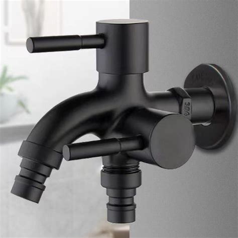 Sus Black Way Faucet Stainless Steel Two Way Function Shower