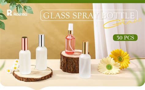 Amazon Roshtia Pcs Oz Glass Spray Bottle Clear Empty Bottles