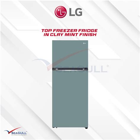 Lg Top Freezer Fridge In Clay Mint Finish Gn B332pmgb 360l Aircon