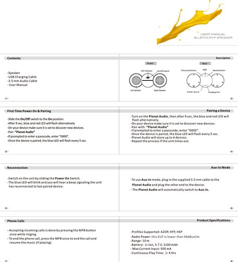 Shuaixian Electronic Equipment Sx Bluetooth Speaker User Manual