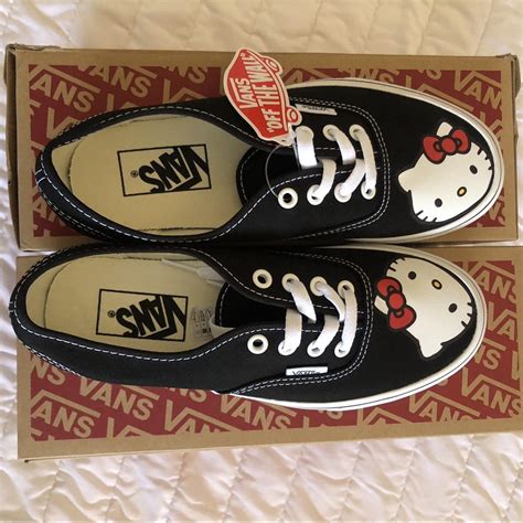 Hello kitty vans Hello Kitty print on the front of... - Depop