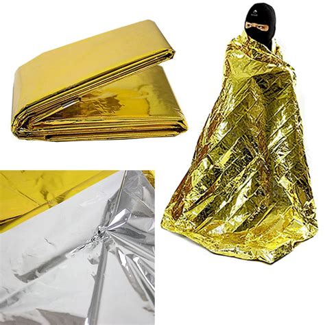 X Cm Portable Waterproof Aluminum Gold Color Foil Emergency