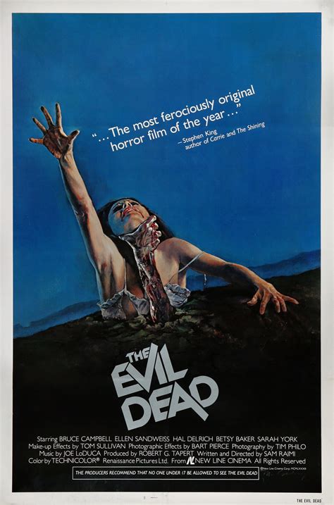 Horror The Evil Dead 24x36 Película Poster Heavy Stock Photo Etsy