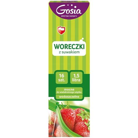 GOSIA Woreczki z suwakiem 16 szt 1 5l 1001 Produktów