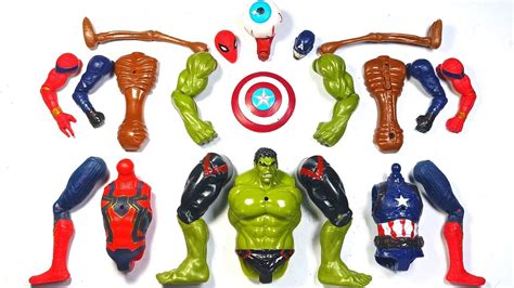 Assemble Avengers Toys Spider Man Vs Hulk Smash Vs Captain America Vs