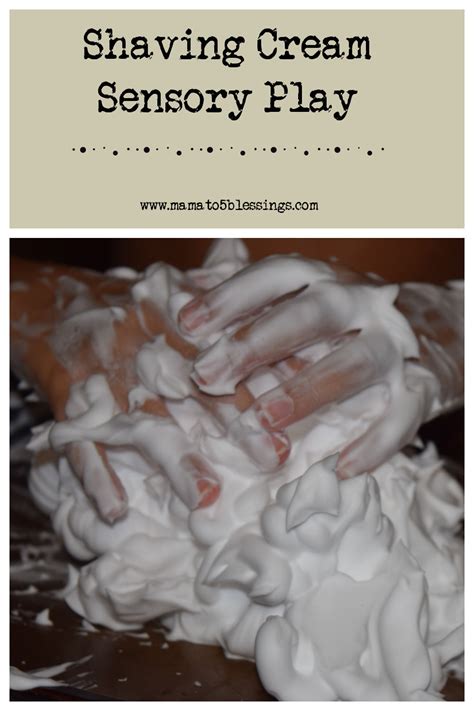 Shaving Cream Sensory Play Mama To 6 Blessings