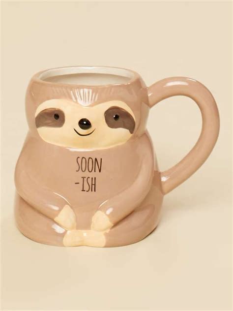 Soonish Sloth Critter Mug In 2020 Cute Coffee Mugs Sloth Sloth