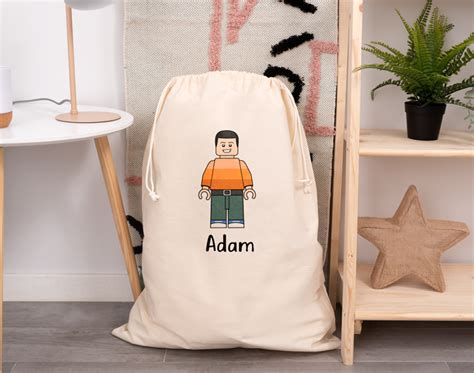 Bolsa Para Ropa Sucia Personalizada Familia Lego Regalo Original