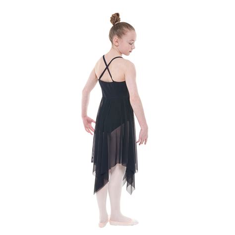 Ladies Black Camisole Lyrical Dress The Dancers Shop Uk