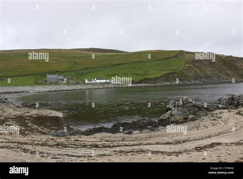 Norwick Beach Unst Shetland Islands Scotland September 2011 Stock Photo