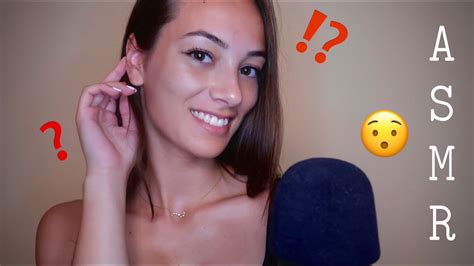 Asmr Whispers Closeup Whispering Answering Your Questions 😳 Qanda