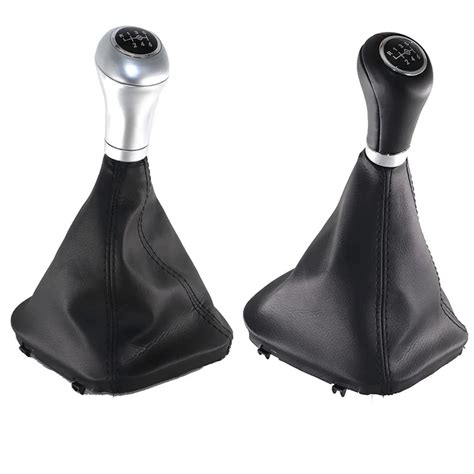 Car Gear Shift Knob Lever Stick Gaiter Boot Cover Collar Leather For