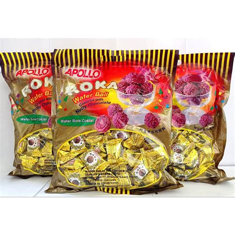 Jual Apollo Roka Chocolate Refill Wafer Ball Roka Coklat Shopee