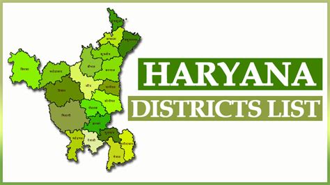 Haryana Districts List PDF 2025 Population, Area and Date Wise