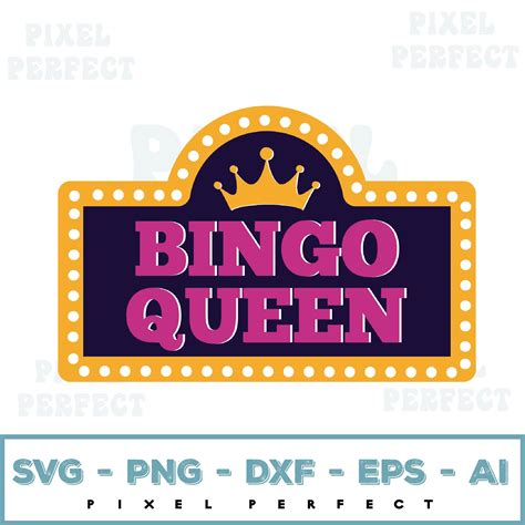 Bingo Queen SVG PNG, Bingo Design, Cricut, Silhouette Craft | Inspire ...