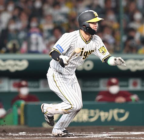 【阪神】中野拓夢20打席ぶりヒットは楽天田中将大から 8戦ぶりマルチ安打もマーク プロ野球写真ニュース 日刊スポーツ