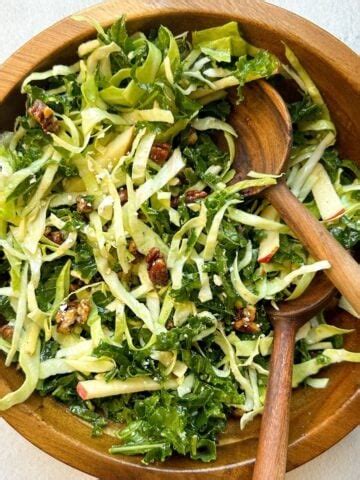 Tahini Kale Salad Hellofrozenbananas