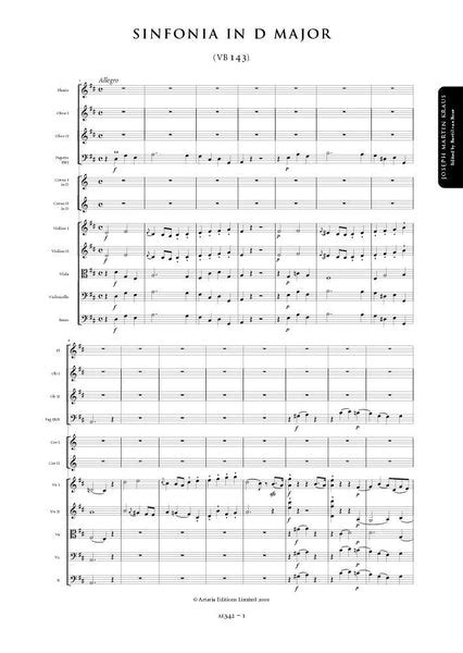 Joseph Martin Kraus Sinfonia In D Major Sheet Music