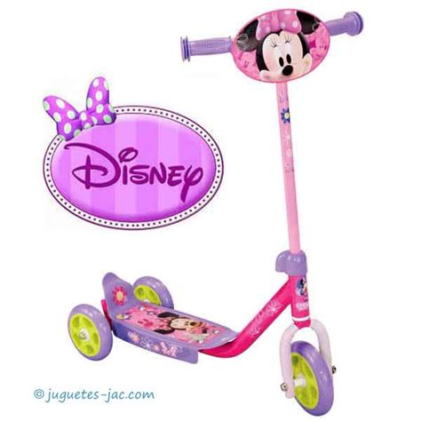 Patinete De La Minnie En Colores Rosa Y Lila