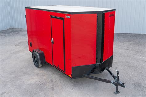 Stock #71571 - Compass 6ftx12ft Enclosed Cargo Trailer w Rear Ramp Door C1