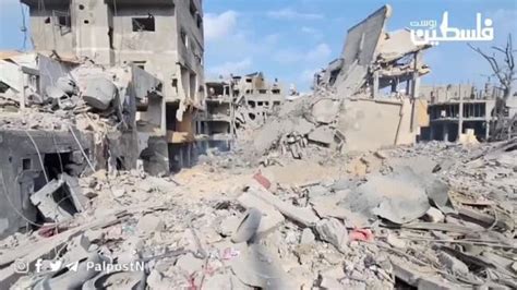 Central Gaza City Neighborhoods In Ruins After Israeli Strikes The