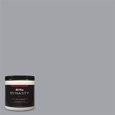 BEHR DYNASTY 8 Oz N530 4 Power Gray One Coat Hide Matte Stain