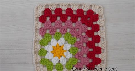 Carine Strieder Crochet Designer VIDEOAULA Granny Square em degradê