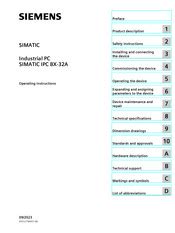 Siemens SIMATIC IPC BX 32A Manuals ManualsLib