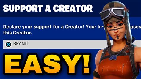 HOW TO GET A SUPPORT A CREATOR CODE IN FORTNITE 2023 YouTube