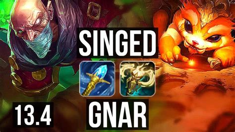 Singed Vs Gnar Top 3 0 9 2 5m Mastery Rank 6 Singed 900 Games