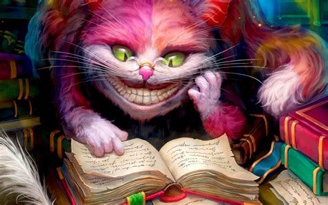 alice in wonderland cheshire cat books smiling artwork, HD Wallpaper ...