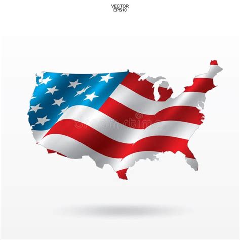 United States Outline Flag Stock Illustrations 15073 United States