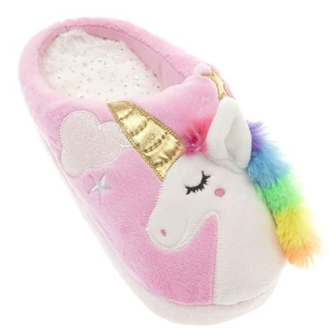 Wonder Nation - Wonder Nation Girls Rainbow Unicorn Slippers - Walmart.com - Walmart.com