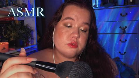 Asmr Mic And Face Brushing Whisper Rambling Mouth Sounds Personal Attention Etc 💕 Youtube