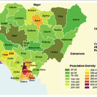 Map of Nigeria by population. Courtesy: Wikimedia 2013 | Download ...