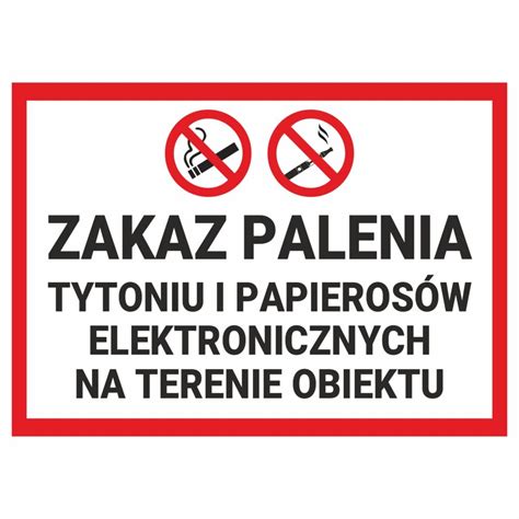 Zakazy Palenia Tabliczki I Naklejki Sklep Z Naklejkami Zalepieni Pl