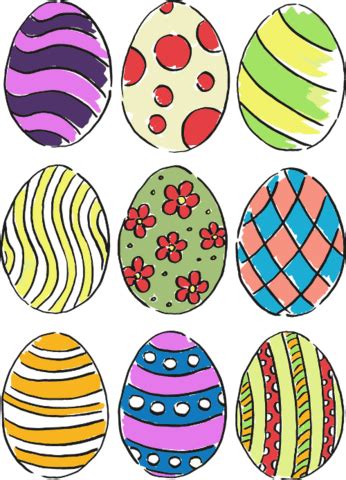 Easter Eggs Printable Stickers | Free Printable Papercraft Templates