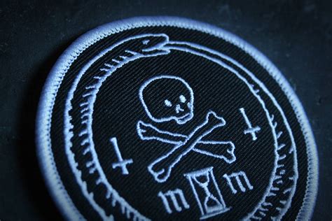 Ouroboros And Skull Memento Mori Patch Etsy