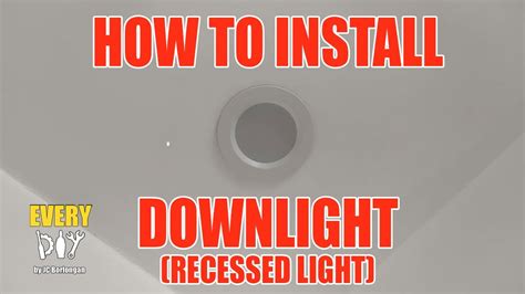 Paano Mag Install Ng Downlight How To Install Downlight Youtube