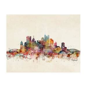 Pittsburgh Pennsylvania Skyline Painting By Bri Buckley Pixels