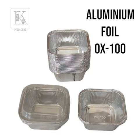 Jual 10pcs Aluminium Foil Tray OX 100 Tutup Macaroni Schotel