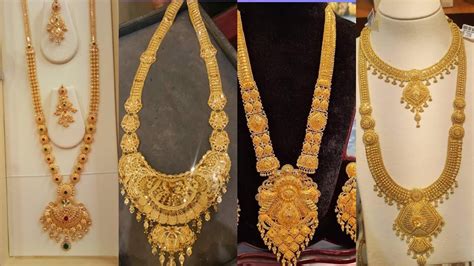 Best Collection Of Gold Long Necklace Rani Haar Designs For Wedding