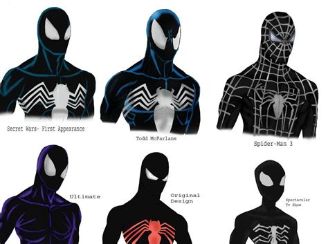 Different Symbiote designs by Soyelmejor999 | Marvel spiderman art ...