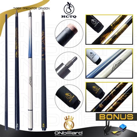 Jual Hctq Cue Stick Billiard Carbon Graphite Play Low Deflection Stik