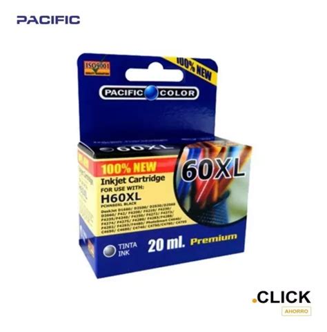 Tinta Alternativa Pacific Color Xl Negro Cuotas Sin Inter S