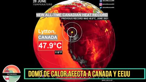 47 9 grados centígrados en Canadá una ola de calor histórica sofoca al