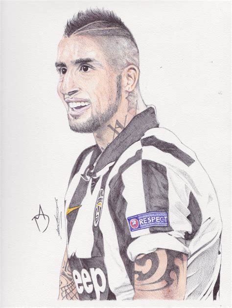 Arturo Vidal Ballpoint Pen Drawing By Demoose21 On Deviantart