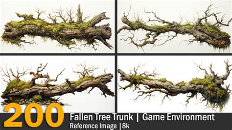 Artstation Fallen Tree Trunk Game Environment Reference Images